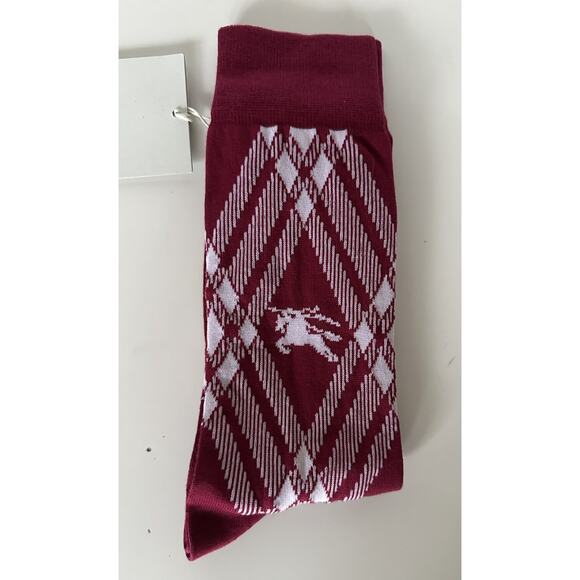 Burberry 3 Bar Socks Ripple/White L (11-12 US / 41-42 Euro) 8079927 NWT $140 - Picture 4 of 9